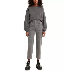 Levi’s Gray Wedgie Straight Ankle Jeans Button Fly Size 31